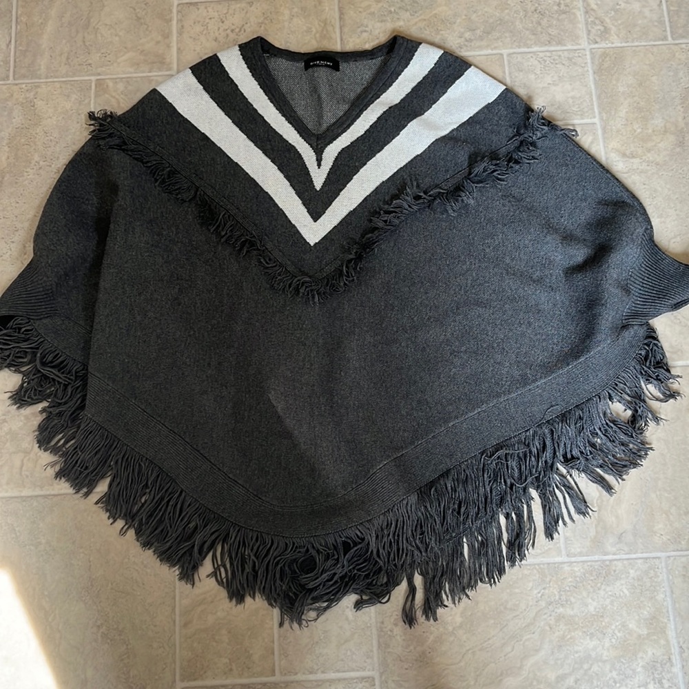 Grey poncho